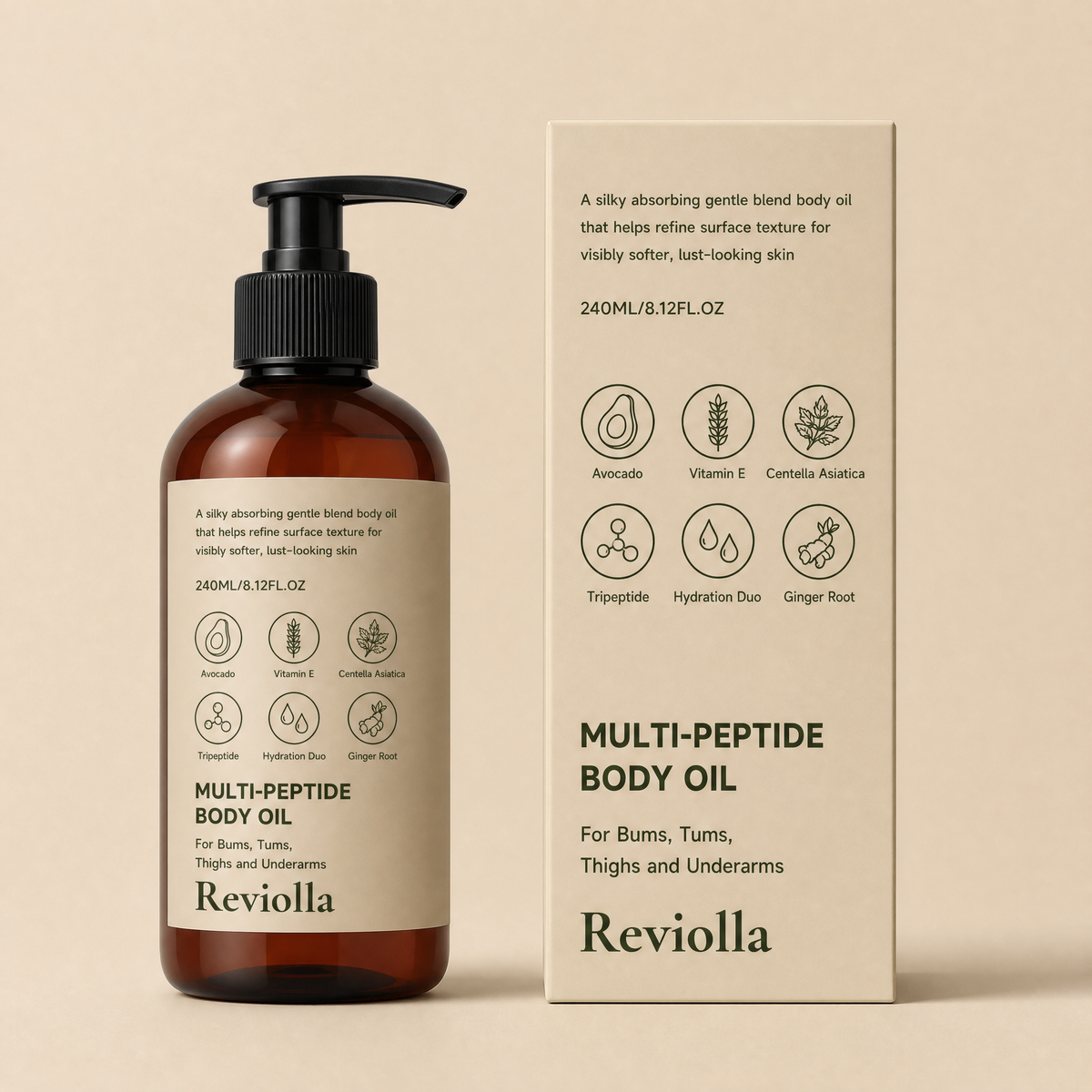 Peptide Body Oil — for Crepey & Thinning Skin