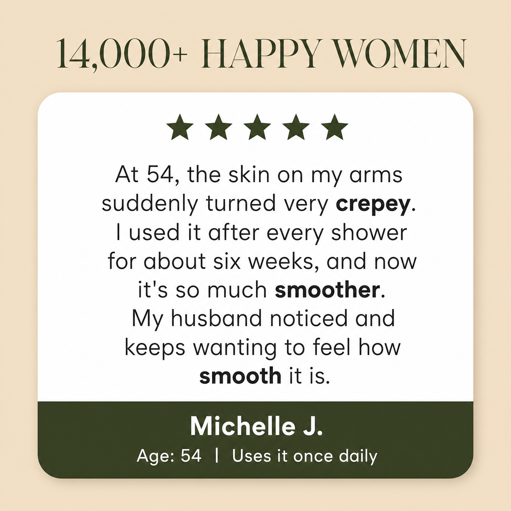 Peptide Body Oil — for Crepey & Thinning Skin